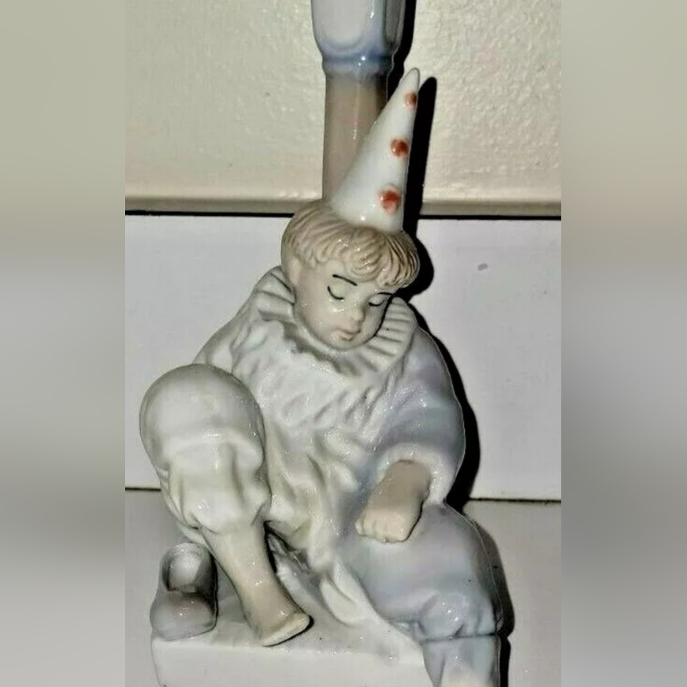 Albert E. Price 7' Sweet Young Clown Sleeping Against A Lamp Post